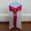 Burgundy satin chair sashes for weddings