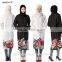 flower sleeve muslim dress /yimy black muslim Arabian middle east lace abaya kaftandress/ islamic muslim women dress