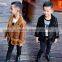 B40701A 2017 winter new arrival boys fur coats