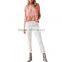 Fashion Women V Neck Casual Ruflle Crop Top Shirts Blouse Ladies Custom Sexy Tank Top