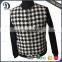 Latest Print Design Men Short Wool Bomber Jacket