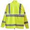 Polar Fleece Green Security Reflective Safety Jacket Men