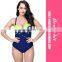 Molded Cups One Piece Beautiful Floral Bodysuit Female Polka Dot Plus Size Mini Swimsuit