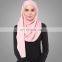 muslim lady Ramadan hijab long satin scarf headwear