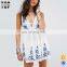 Latest European Short Loose Embroidery Boho Dress For Women Comfortable Casual Beach Dress For Women