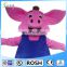 lovely pink pig inflatable fur costume for advertising