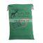 christmas santa sack gift bags wholesale customized 100% cotton santa sacks green canvas