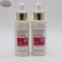 Screen Printing Handling 100ml Plastic Cosmetic Lotion Bottle with Golden Pump