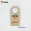 Hardboard MDF knock reminder hanging tags restaurant door display hanger