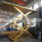 7LSJC Shandong SevenLift 2 post hydraulic scissor residential pit garage vehicle parking car lift for sale