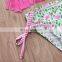 2019 Summer girls pink tassel bikini set kids fringe swimwear with floral shorts 2pc set