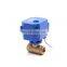 mini two way brass motorized pneumatic actuator electric motor ball valve 12v 24v 220v