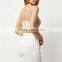 Custom wholesale stylish lace sheer strapy sexy tight ladies plain crop tops