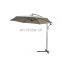 Outdoor Patio Umbrella Fiberglass Banana Sun Garden Parasol With Steel Cross Base