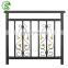 Powder coating Black color Steel handrail iron balcony balustrade railing