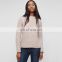 Ladies thick knit ribbed cashmere pullover sweater