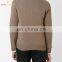Cashmere Funnel Neck Long Sleeve Zipper Sweater Mens White Cardigan