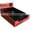 Supermarket advertising cardboard display boxes