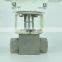 DKV hydraulic stainless steel ss304 high pressure NPT BSPT thread electric motor controlled actuator needle valve