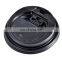 Black Plastic lid for paper cups