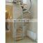 Custom stainless steel curved villa spiral staircases