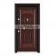 Brown color steel wooden door armored door security door from Guangzhou