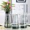 European style hot-selling cylinder tall clear glass flower vase suitable for wedding centerpiece home decoration