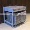 Grey Stool Wicker Basket Drawer Storage Footstool Shabby Chic Bedroom Hallway