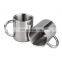 Shatterproof Dishwasher Safe Laser Engraved Premium Wider Handle Stainless Steel Coffee Mugs