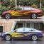 Factory 2pcs Car Styling Stickers Auto Both Side Body Personalized Creative Fire Flame Sticker Vinyl Decal Car Accessories