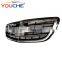 S65 Style Front Grille Mesh for Mercedes Benz S Class W222 2014+ ABS Grill Chrome & Black