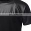 2022 latest style  Black T-shirt with faux leather stripes