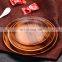 Unique Design Dry Fruit Decoration Food Serving Plate Tray /Wood Food Plate