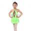 Dansgirl Kids Latin Dress Two Tone Leotard With Skirts