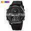 New design watch model fashion brand Skmei 1653 top quality 30m waterproof genuine leather quartz wristwatch