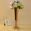 Wedding Venue Decoration Gold Metal Flower Vase Candle Holder Gold Flower Rack Iron Wedding Table Centerpiece Decoration
