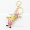 2015 Newest Design Small Yellow People Cute Metal Keychain