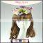 Fashion wedding decorations hair accessories floral hair hats for women with alligator clip