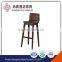 Cheap wooden bar high chair no folding bar height chairs