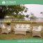 Leisure ways wicker poly cube rattan garden line patio furniture sofa set for outdoor furniture