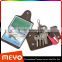 Cheap split soft leather card organizer bag with keychain holder