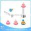 Foshan manufacturer stainless steel unique colorful acrylic spike lip piercing