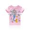 white tshirt cute applique Bicycle design for 2-4year old girl