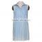Sleeveless uniform lady tops shirts designs dress/female apparel suppliers