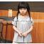 A-line children girl suit dress short sleeves baby girl dress OEM service