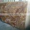 Cheap tiger flower brown onyx marble tile slab