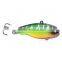 CS003 popular design soft vibe lures TPR soft fishing bait 65mm