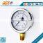 Stainless steel case water treatment pressure gauge of glycerin filled