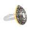 2015 Latest Design Sterling Silver Rose Cut Ring, Handmade Wholesale Engagement Ring Jewelry
