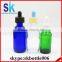 blue buston glass bottle 30ml with glass sharp dropper